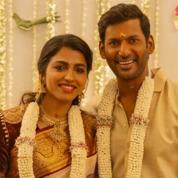 Actor Vishal gets engaged to Sai Dhanshika on his birthday in a private ceremony, see photos Actor Vishal gets engaged to Sai Dhanshika on his birthday in a private ceremony, see photos