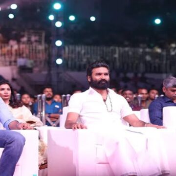 Dhanush and son Linga steal the show with impromptu dance at Idli Kadai audio launch, watch video Dhanush and son Linga steal the show with impromptu dance at Idli Kadai audio launch, watch video