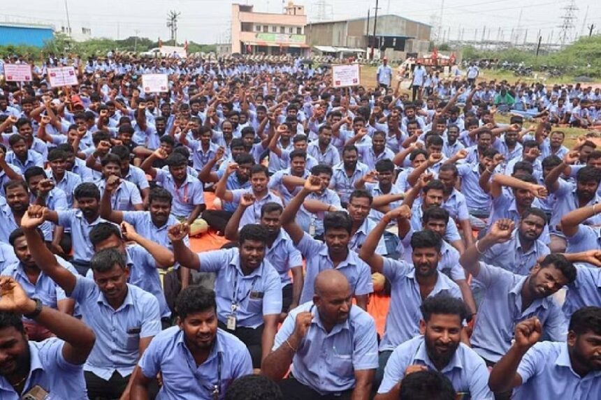 இரவோடு இரவாக சாம்சங் ஊழியர்களை கைது செய்த போலீஸ்