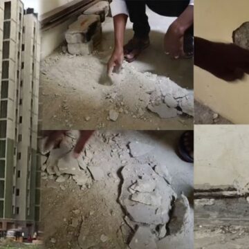 “எல்லாமே பேட்ச் வொர்க்,…. அரசு கட்டித்தந்த வீட்டில் உயிருக்கு உத்தரவாதம் இல்லையா?” –  குற்றம்சாட்டும் சிபிஎம்