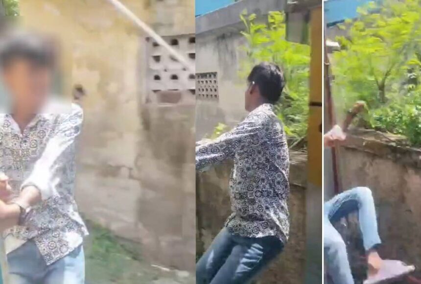 ஓடும் ரயிலில் சாகசம்; மின் கம்பத்தில் மோதி தூக்கியெறியப்பட்ட மாணவன் மருத்துவமனையில் அனுமதி….