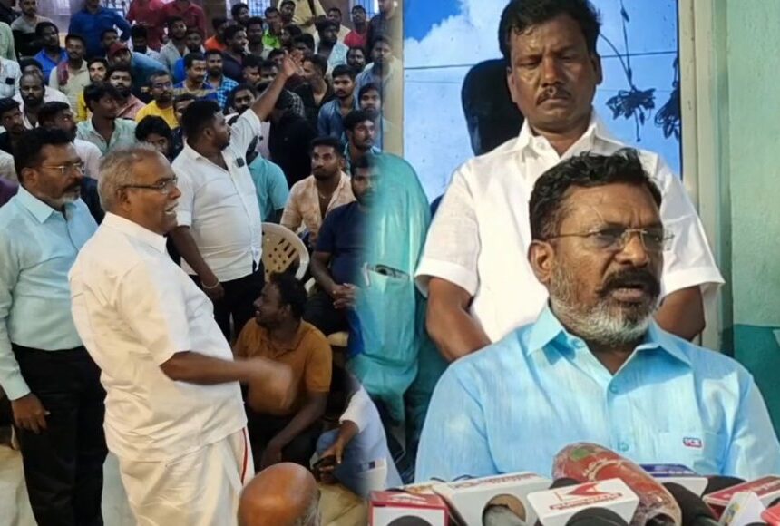 சாம்சங் விவகாரத்தில் தொழிற்சங்கம் அமைக்க அனுமதிக்காதது அடக்குமுறை – திருமாவளவன்