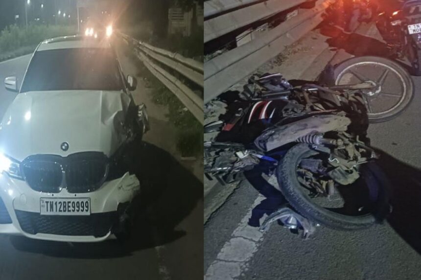 சென்னையில் அதிவேகமான வந்த சொகுசு கார்- ரேபிடோ ஊழியருக்கு நேர்ந்த சோகம்