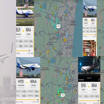 சென்னையில் கனமழை.. தரையிறங்குவதில் சிக்கல்.. வானில் வட்டமடிக்கும் விமானங்கள். சென்னையில் கனமழை.. தரையிறங்குவதில் சிக்கல்.. வானில் வட்டமடிக்கும் விமானங்கள்..!