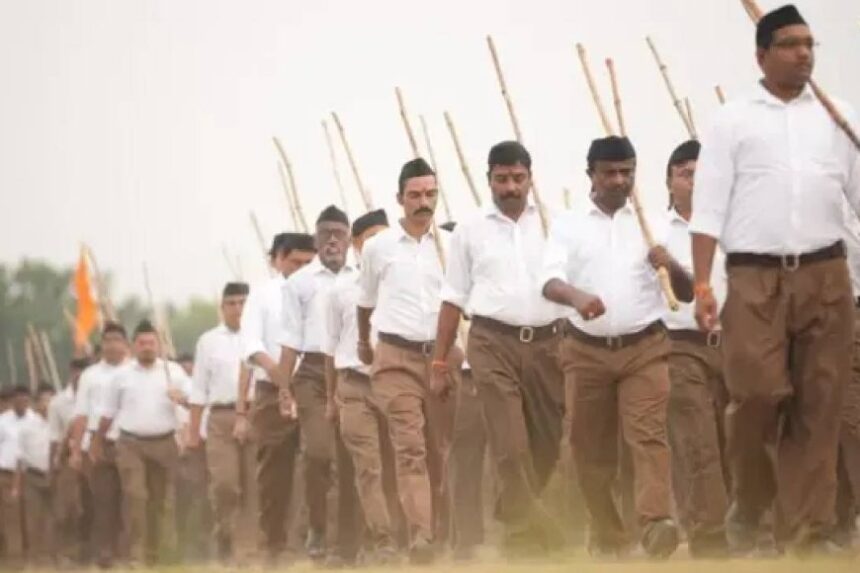 சென்னையில் நடைபெற்ற ஆர்.எஸ்.எஸ் அணிவகுப்பு