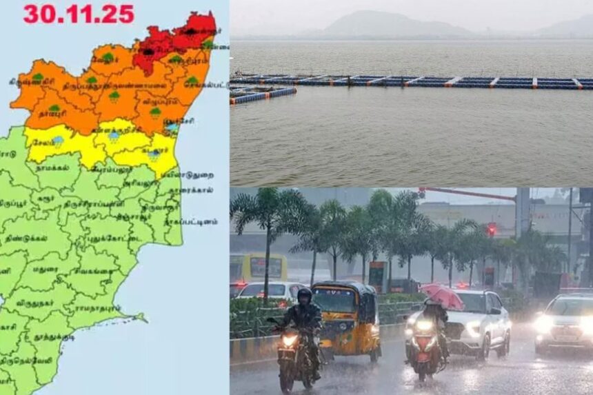 சென்னையை நெருங்கும் டிட்வா புயல் – 9 மாவட்டங்களுக்கு நாளை ஆரஞ்ச் அலர்ட் : 2 துறைமுகங்களில் 5 ம் எண் புயல் எச்சரிக்கை கூண்டு ஏற்றம்