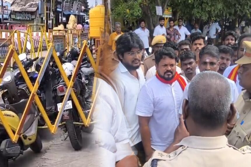 தேவர் ஜெயந்தியில் தவெக வாகனங்கள் பறிமுதல் – போலீசாருடன் வாக்குவாதத்தில் ஈடுபட்டதால் பரபரப்பு