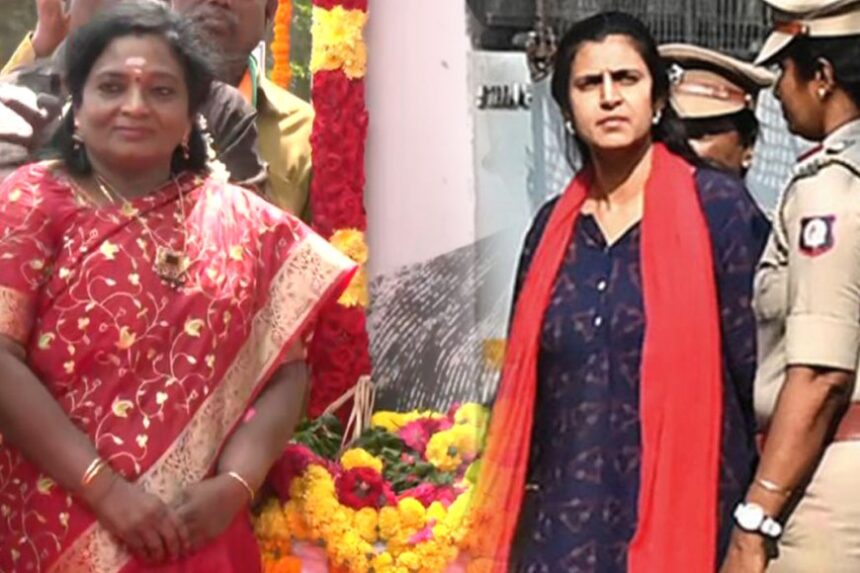 நடிகை கஸ்தூரி தீவிரவாதியா? – காவல்துறைக்கு தமிழிசை செளந்தரராஜன் கேள்வி