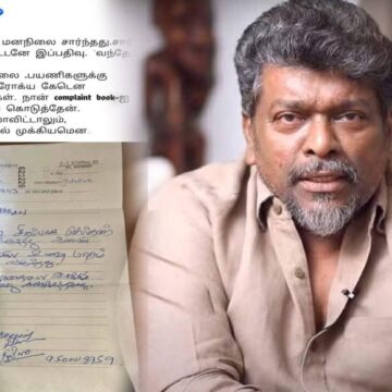 வந்தே பாரத் ரயிலில் உணவு தரம் இல்லை- நடிகர் பார்த்திபன் குற்றச்சாட்டு