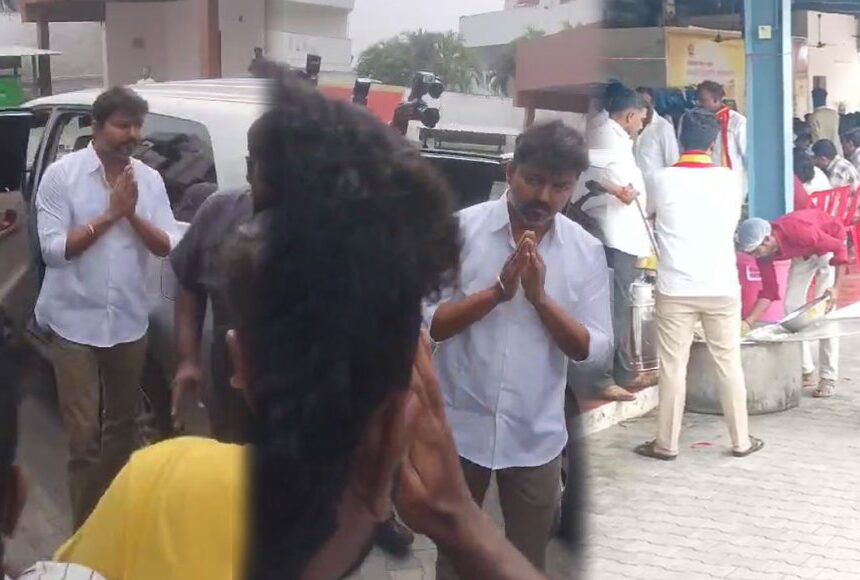 விஜய் கொடுத்த விருந்து- நெகிழ்ந்து பாராட்டிய விவசாயிகள் 