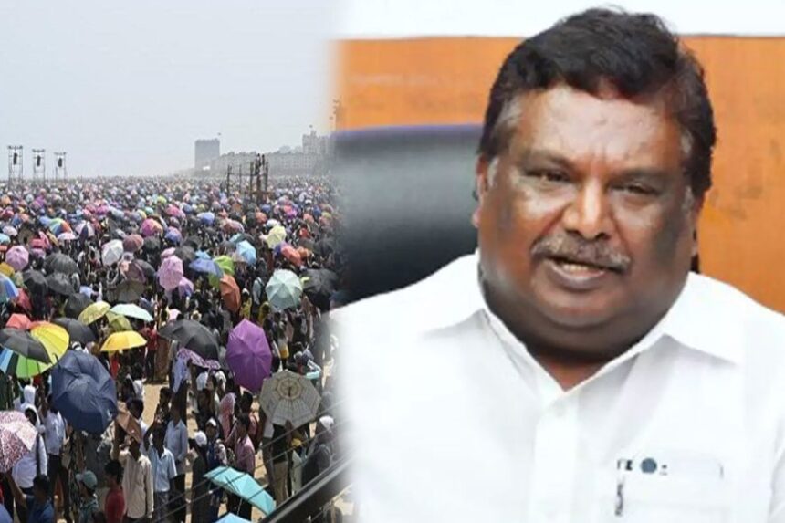 விமான சாகச நிகழ்ச்சி: அரசே தண்ணீர் வழங்குவது சாத்தியமற்றது-அமைச்சர் தடாலடி பதில் விமான சாகச நிகழ்ச்சி: அரசே தண்ணீர் வழங்குவது சாத்தியமற்றது-அமைச்சர் தடாலடி பதில்