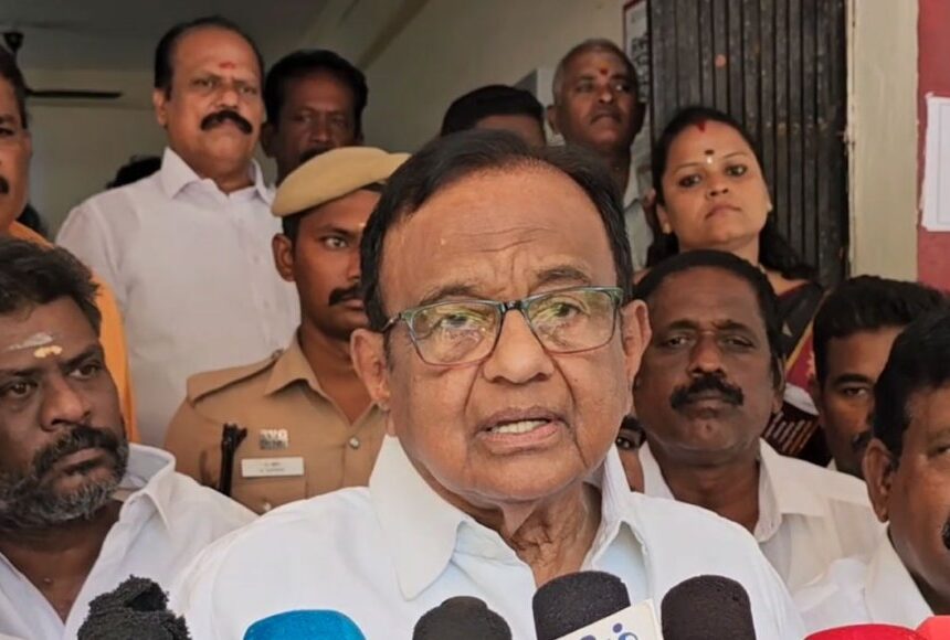 விமான சாகச நிகழ்ச்சியில் நடந்தது துரதிஷ்டவசமானது- ப.சிதம்பரம் கருத்து