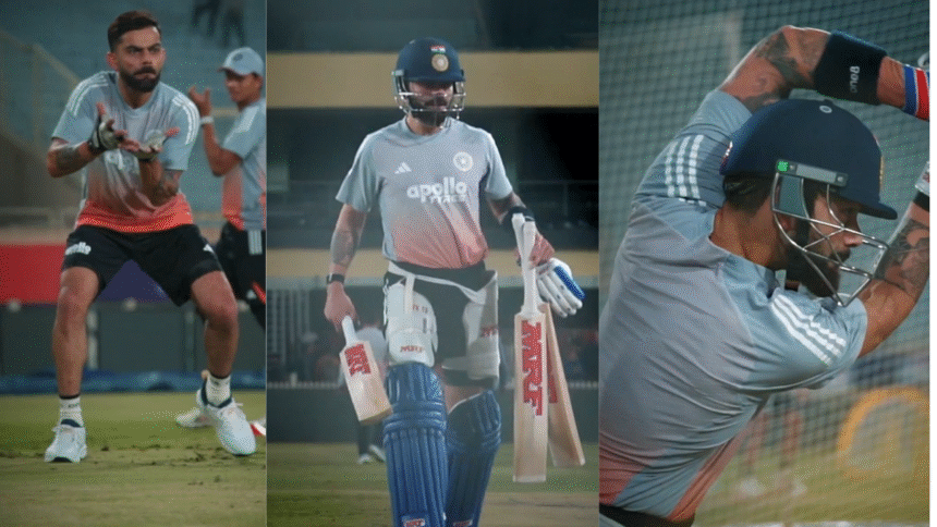 ‘Tagda maar diya’: Virat Kohli’s explosive shot leaves Pant speechless – Watch