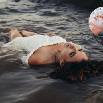 This is what happens to the skin when you float in the mineral-rich Dead Sea