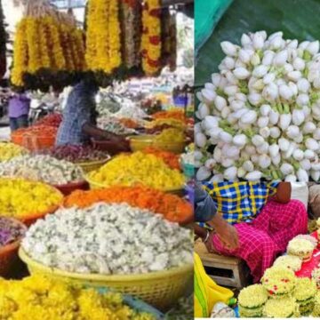 அதிக பனிப் பொழிவு : பூக்களின் விலை கிடுகிடு உயர்வு – மல்லிகை கிலோ 2,000 ரூபாய்க்கு விற்பனை !!!