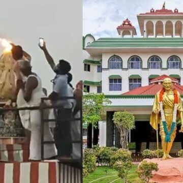 திருப்பரங்குன்றம் தீபத்தூண் : தமிழக அரசின் மனு தள்ளுபடி : மதுரை உயர்நீதிமன்ற அமர்வு திருப்பரங்குன்றம் தீபத்தூண் : தமிழக அரசின் மனு தள்ளுபடி : மதுரை உயர்நீதிமன்ற அமர்வு