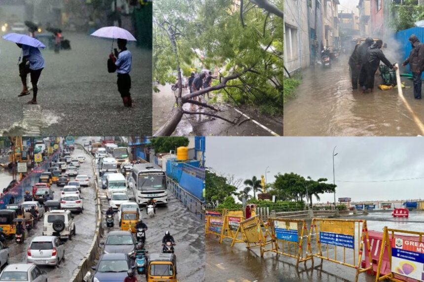 மழை நீடிக்கும் – வானிலை மையம் : சாலைகளில் மழைநீர் தேக்கம்: வீடுகளில் முடங்கிய மக்கள் : இயல்பு வாழ்க்கை பாதிப்பு