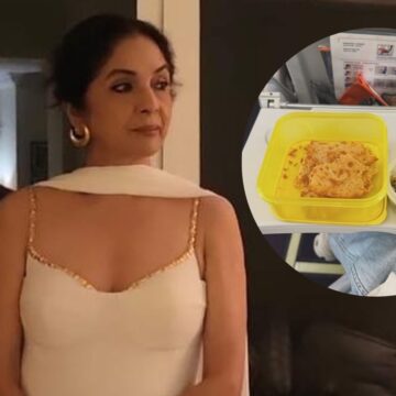 Neena Gupta prefers to carry homemade food on flight, shares ‘today’s plane menu’