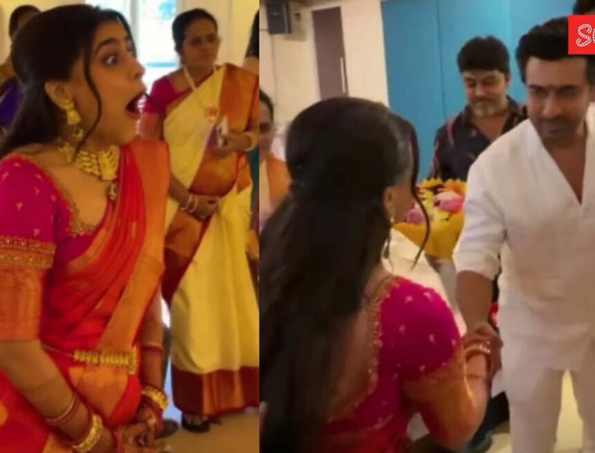 Suriya surprises bride at her wedding, jealous fans say, ‘What more could she dream of?’
