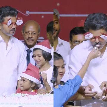 Vijay celebrates Christmas with little fans at event in Mahabalipuram; recalls a story from the Bible Vijay celebrates Christmas with little fans at event in Mahabalipuram; recalls a story from the Bible. Watch