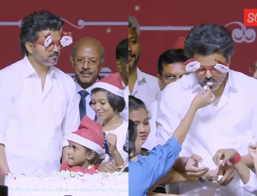 Vijay celebrates Christmas with little fans at event in Mahabalipuram; recalls a story from the Bible. Watch