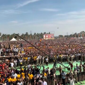 Vijay shares video from first-ever public rally after Karur stampede; asks a cadre to climb down from the pole Vijay shares video from first-ever public rally after Karur stampede; asks a cadre to climb down from the pole
