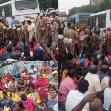 16 வது நாளாக இடை நிலை ஆசிரியர்கள் போராட்டம்; வலுக்கட்டாயமாக கைது செய்த போலீசார் 