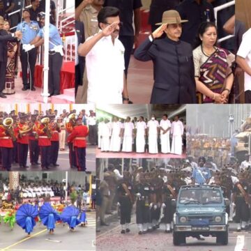 77-வது குடியரசு தினம்: ஆளுநர் ஆர்.என்.ரவி தேசிய கொடி ஏற்றினார் 