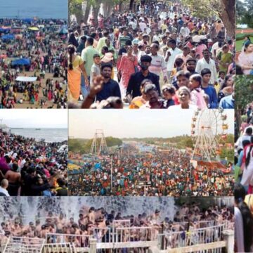 காணும் பொங்கல் கொண்டாட்டம்: சுற்றுலா தளங்களில் குடும்பத்துடன் குவிந்த மக்கள் 
