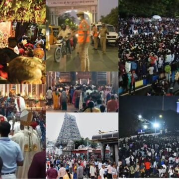 புத்தாண்டு கொண்டாட்டம்: பட்டாசு வெடித்து, கேக் வெட்டி உற்சாகம்