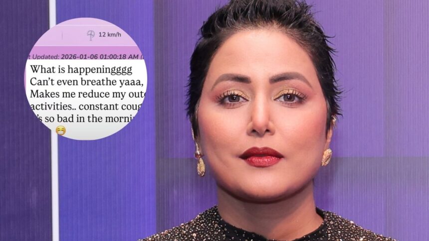 Hina Khan expresses concern over Mumbai’s deteriorating air quality, says ‘can’t even breathe’
