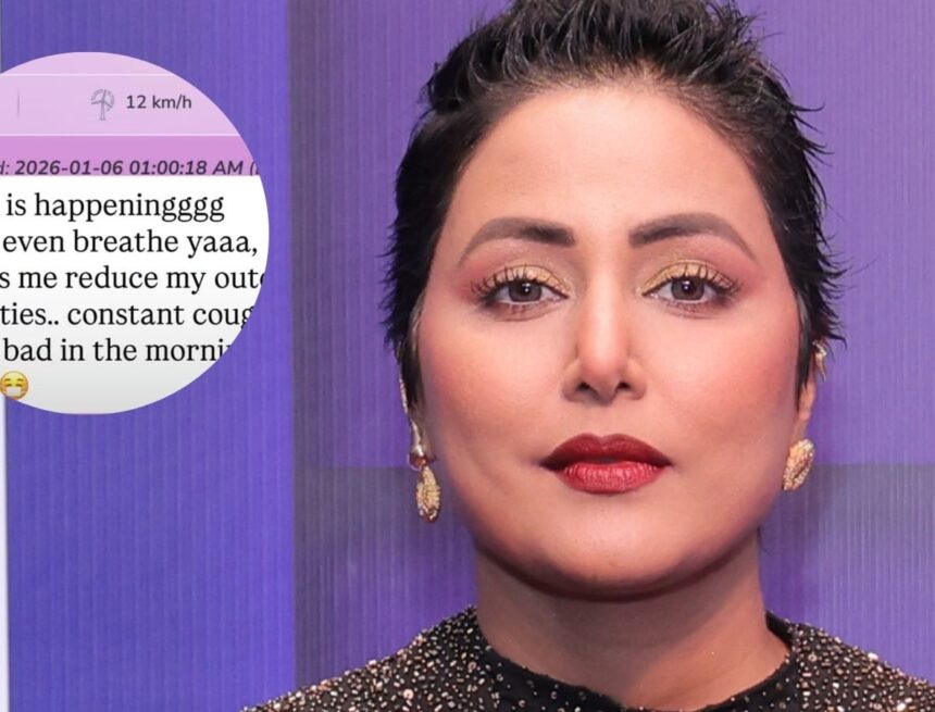 Hina Khan expresses concern over Mumbai’s deteriorating air quality, says ‘can’t even breathe’