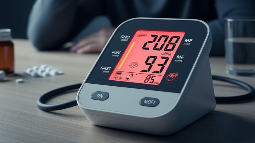 ‘My blood pressure was 208/93 mmHg and I have had a headache since earlier this morning. Should I be concerned?’