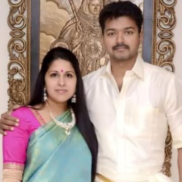 Actor-politician Vijay’s wife Sangeetha files for divorce; alleges affair with an actress Actor-politician Vijay’s wife Sangeetha files for divorce; alleges affair with an actress