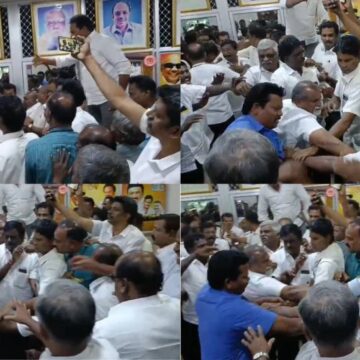 திமுக தொழிற்சங்க அலுவலகத்தில் அடிதடி, ரகளை இருதரப்பினரிடையே கைகலப்பு திமுக தொழிற்சங்க அலுவலகத்தில் அடிதடி, ரகளை இருதரப்பினரிடையே கைகலப்பு