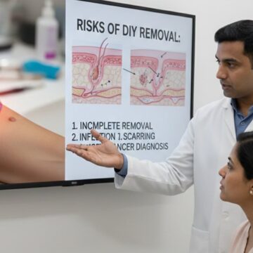 ‘That little bump could be five different things’: Doctor reacts to growing trend of cutting and burning off moles at home, says it is ‘absolutely dangerous’; dermatologist verifies