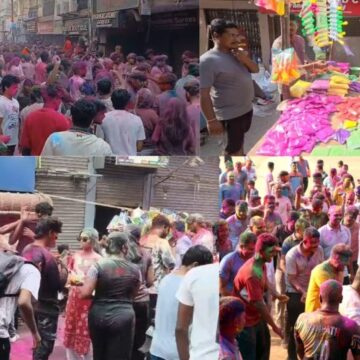 நாடு முழுவதும் ஹோலி கொண்டாட்டம் படுஜோர்: அரக்கோணம் NDRF வீரர்கள் வண்ண பொடி பூசி உற்சாகம் நாடு முழுவதும் ஹோலி கொண்டாட்டம் படுஜோர்: அரக்கோணம் NDRF வீரர்கள் வண்ண பொடி பூசி உற்சாகம்