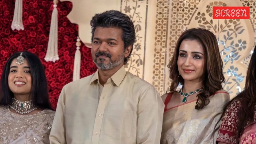 Vijay makes public appearance with Trisha days after wife Sangeetha files for divorce, watch video