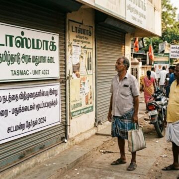 “மதுப்பிரியர்களுக்கு கொஞ்சம் சூதானமா இருந்துக்கங்கப்பா” டாஸ்மாக் கடை 4 நாள் லீவு
