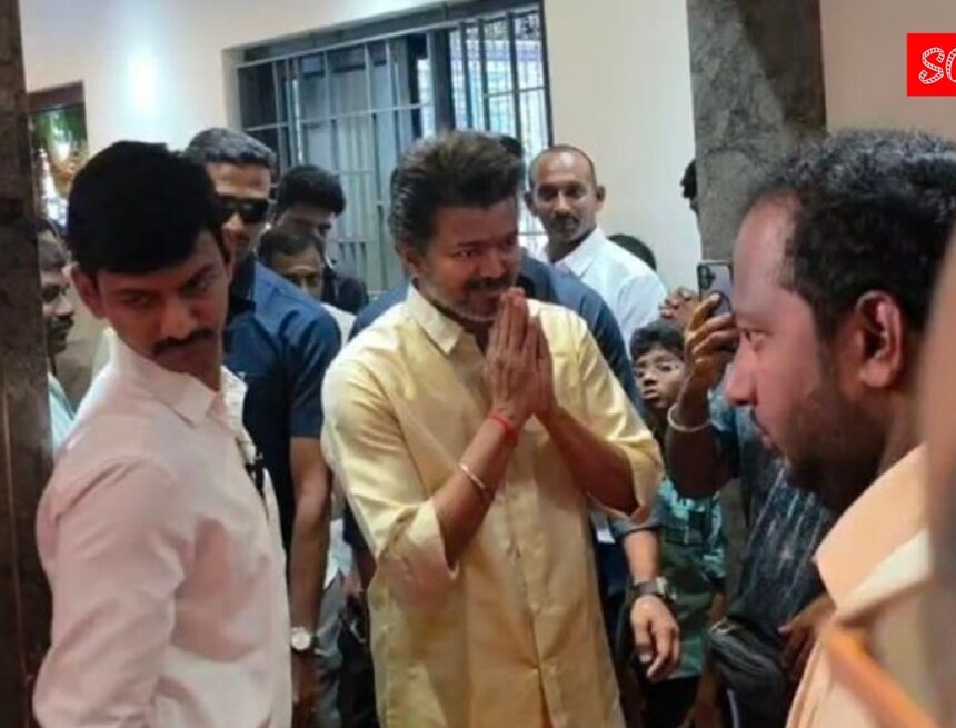 CM Vijay swaps signature suit for traditional veshti at manager’s housewarming