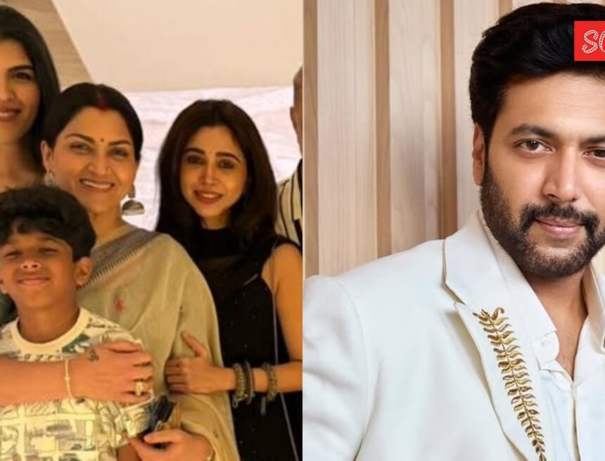 ‘Doing this to trigger someone’: Fans react as Khushbu shares pic with Ravi Mohan’s estranged wife Aarti