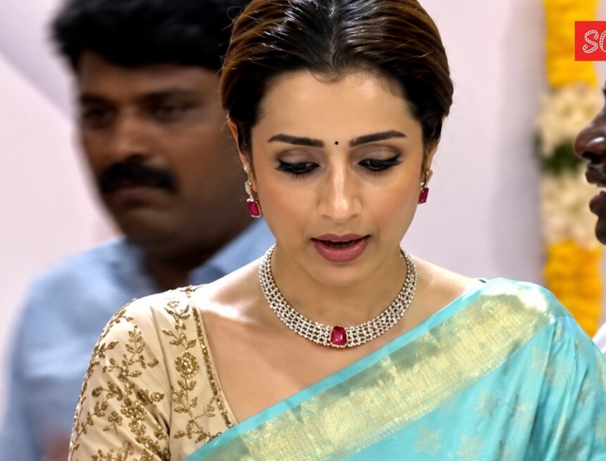 Trisha attends Vijay’s swearing in ceremony, watch video