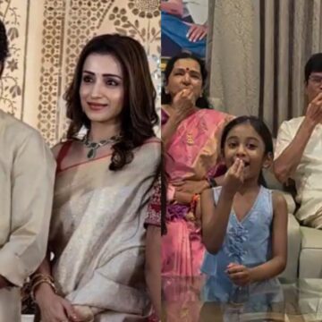 Trisha Krishnan arrives at Vijay’s home as TVK nears historic win; family celebrates with ‘whistle’ party