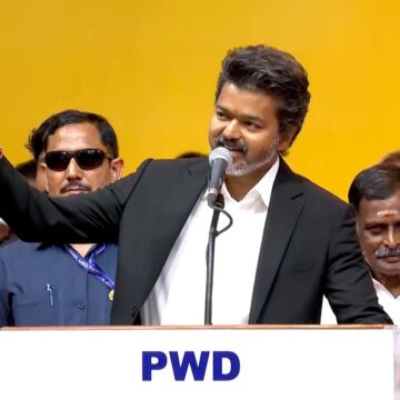 Vijay Oath Ceremony Celebrity Reactions Live: Trisha attends event; Kamal congratulates ‘Thalapathy’