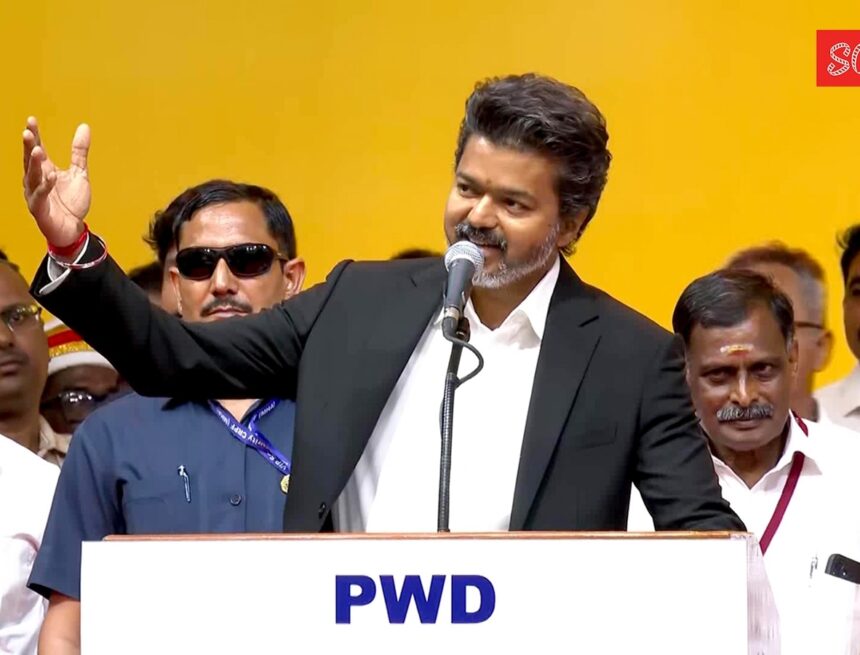Vijay Oath Ceremony Celebrity Reactions Live: Trisha attends event; Kamal congratulates ‘Thalapathy’