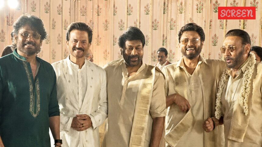 Chiranjeevi, Nagarjuna, Venkatesh, Anil Kapoor attend Khushbu’s daughter’s wedding, watch