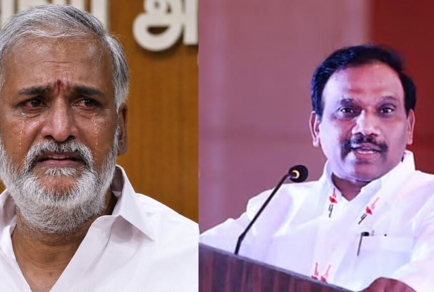 ”சேகர்பாபு நீ பாவம் பண்ணிருக்க..” – மேடையில் ஆதங்கப்பட்ட ஆ.ராசா..!
