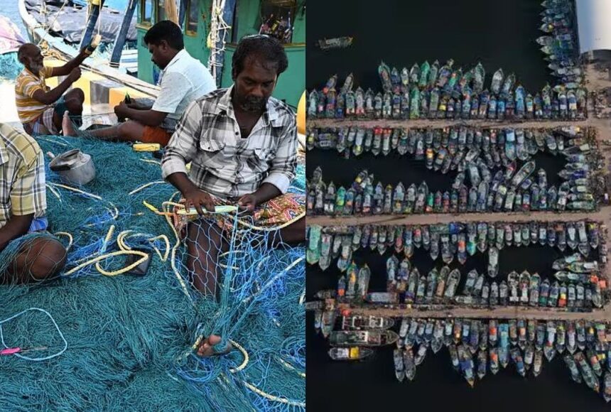 மீன்பிடி தடைக்காலம் நாளையுடன் நிறைவு: கடலுக்கு செல்ல தயாராகும் மீனவர்கள் மீன்பிடி தடைக்காலம் நாளையுடன் நிறைவு: கடலுக்கு செல்ல தயாராகும் மீனவர்கள்