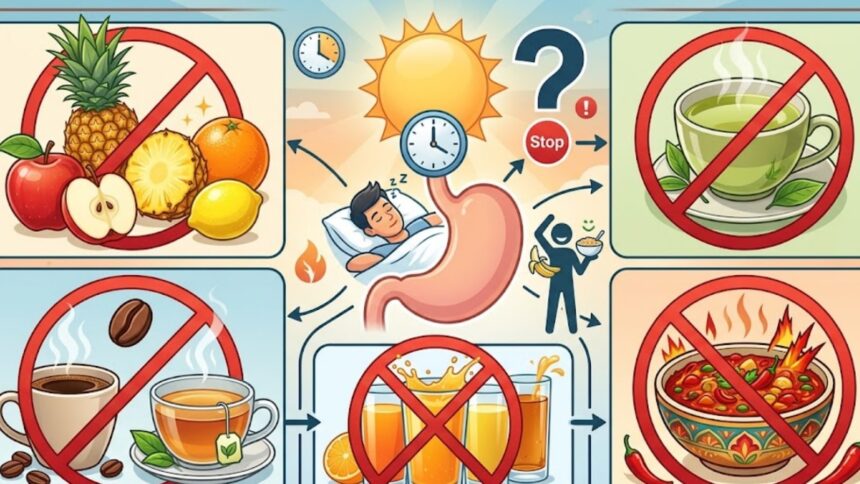 Tea, coffee, fruit juice: What not to eat on an empty stomach