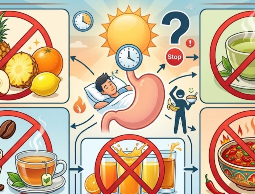 Tea, coffee, fruit juice: What not to eat on an empty stomach